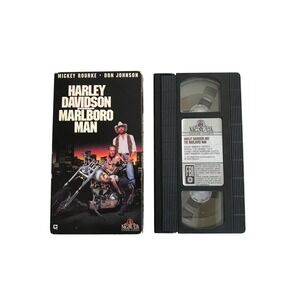 Harley Davidson and the Marlboro Man VHS 1991 Mickey Rourke Don Johnson MGM/UA